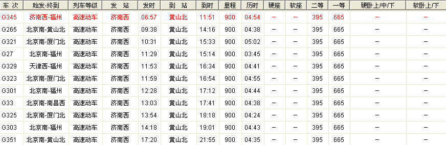 双鸭山到黄山旅游