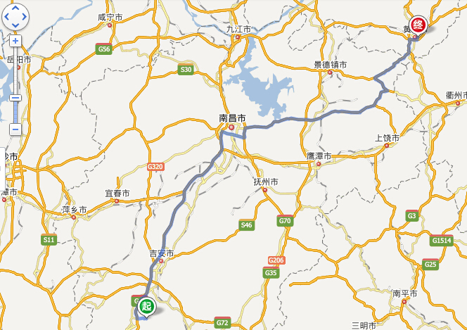 万安356国道全程线路图,g356万安段设计路线图 万安到黄山旅游