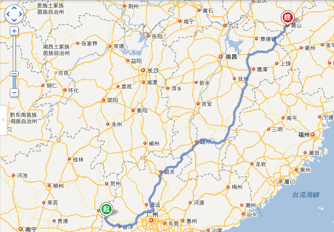 郁南到黄山旅游