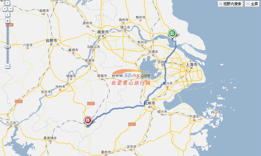 南通到黄山自驾游路线